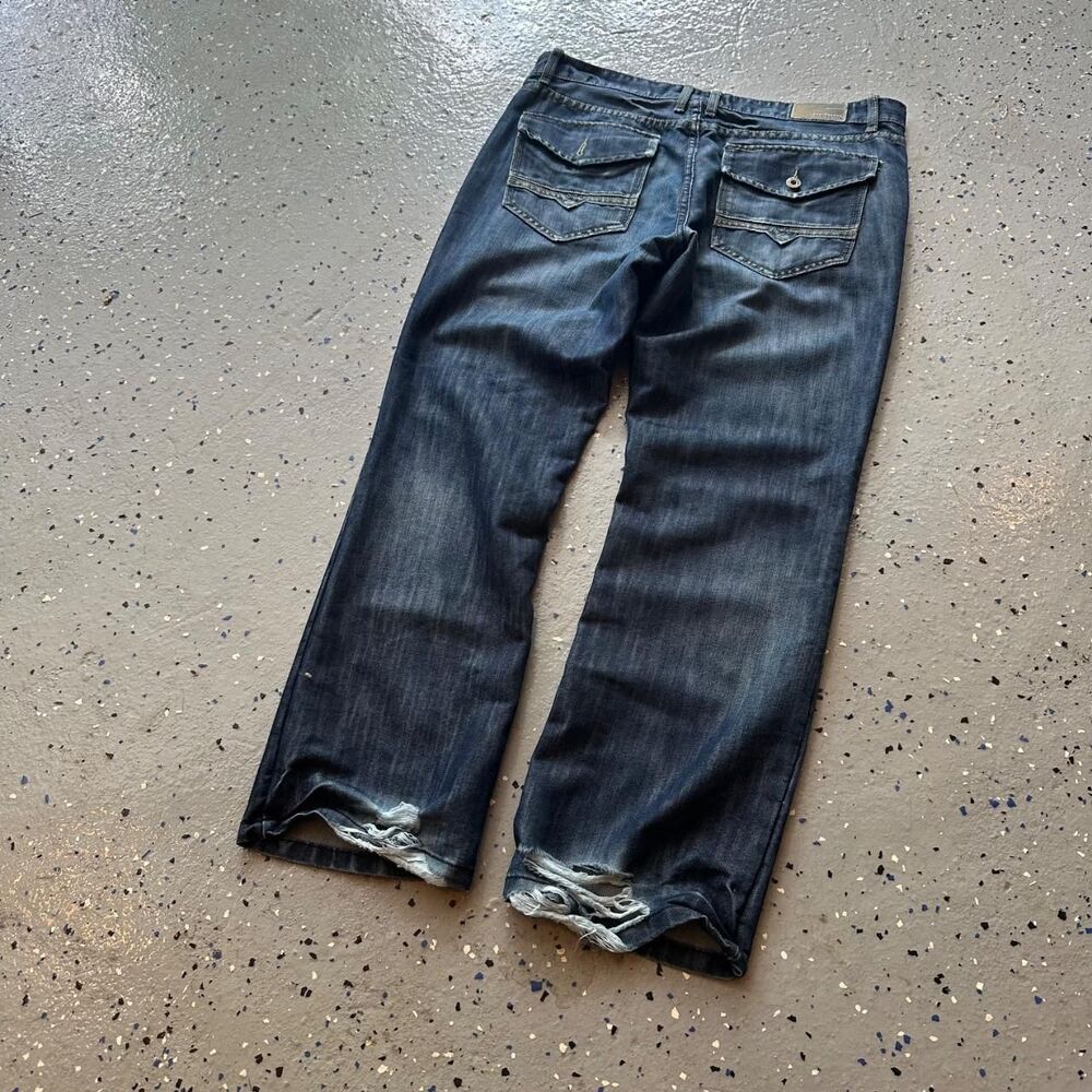 Pipe-line Men's Navy and Blue Jeans